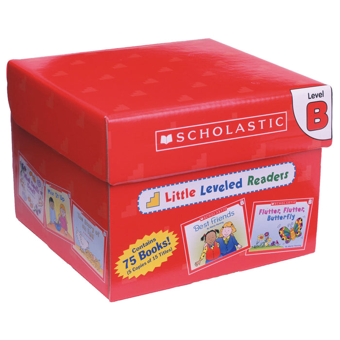 Scholastic Teaching Solutions SC-9780545067683 Little Leveled Readers Book: Level B Box Set, 5 Copies of 15 Titles