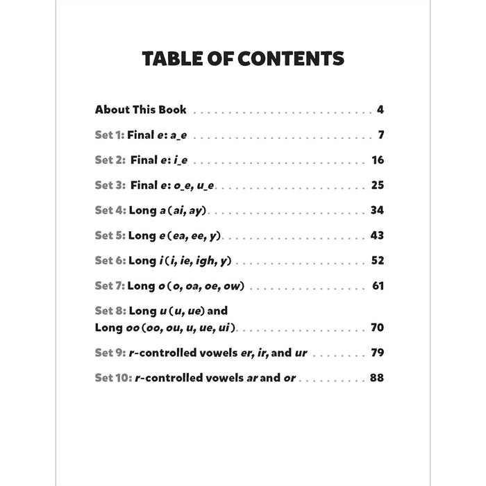 Scholastic Teaching Solutions SC-9781546106500 Phonics Bingo: Long & Complex Vowels Activity Book
