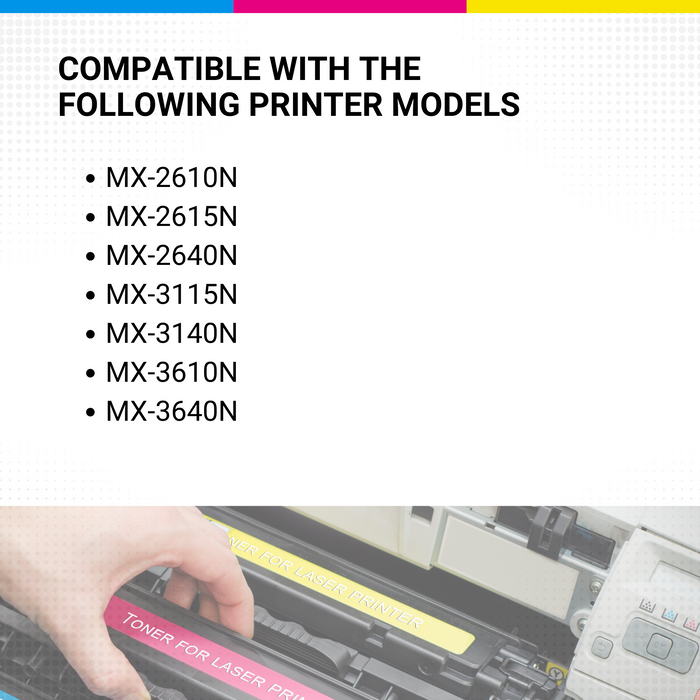 Sharp Mx-2610n Yellow Toner