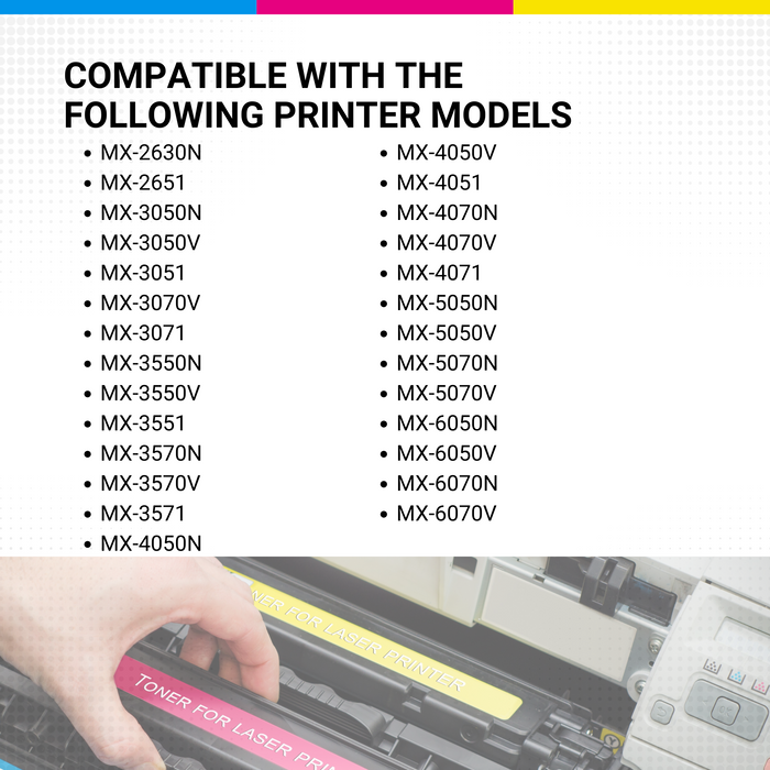 Sharp Mx-3050n Magenta Toner