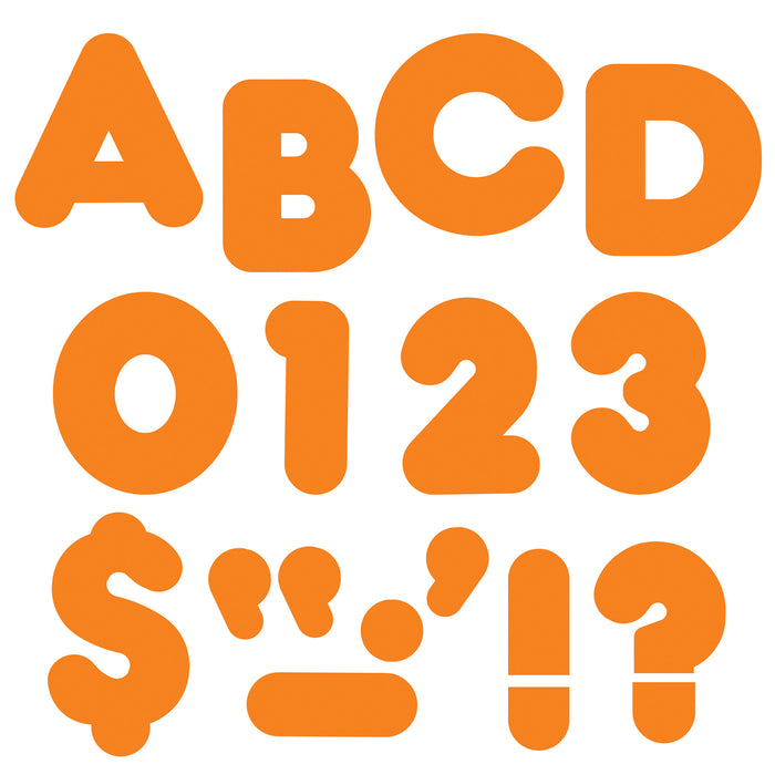 TREND T-475 Orange 4" Casual Uppercase Ready Letters