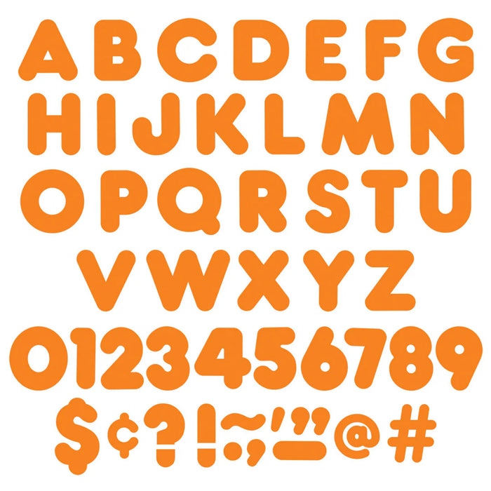 TREND T-475 Orange 4" Casual Uppercase Ready Letters