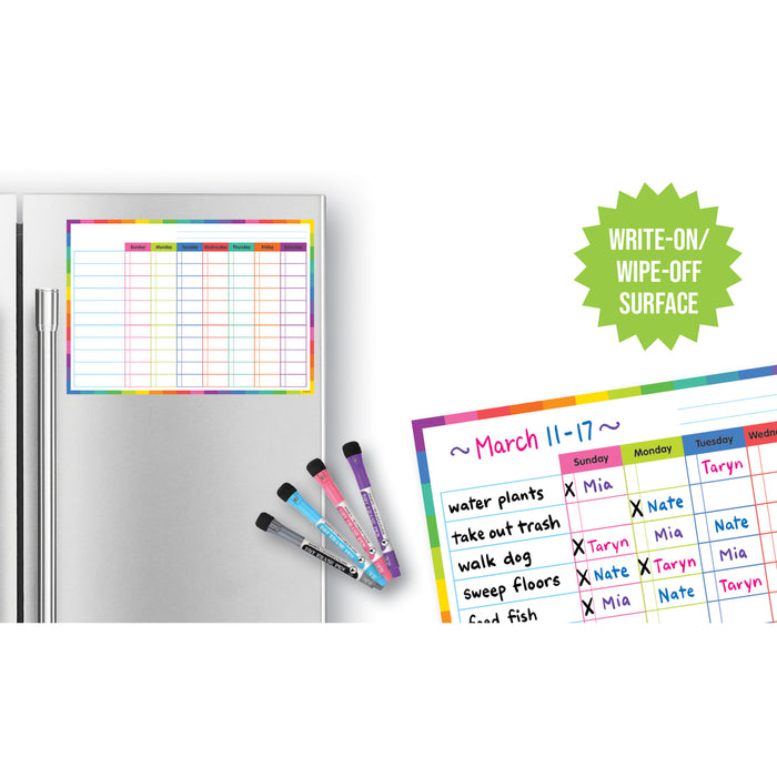 Teacher Created Resources TCR71001 Colorful Dry-Erase Magnetic Task Chart