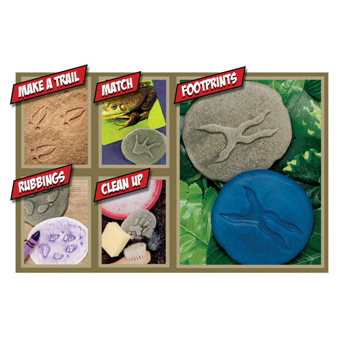 Yellow Door YUS1072 Let's Investigate Woodland Footprint Stones, Set of 8