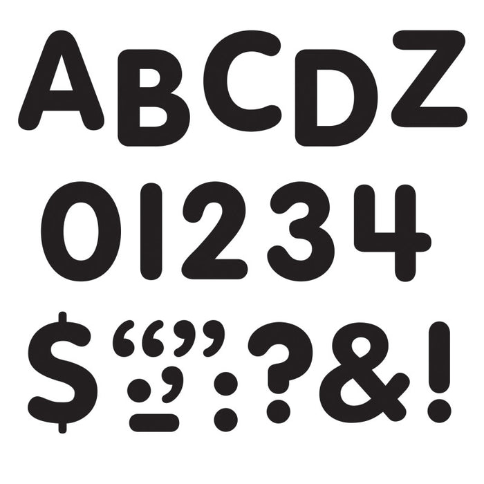TREND T-1785 Black 1" STICK-EZE Stick-On Letters