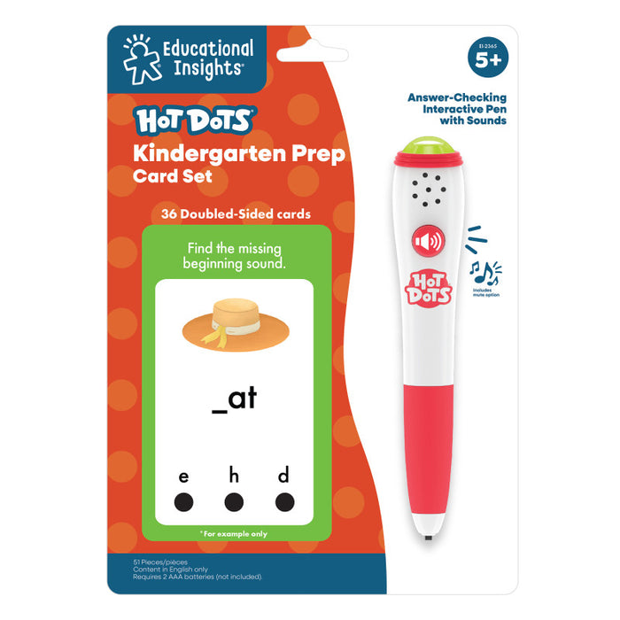 Educational Insights EI-2365 Hot Dots Kindergarten Prep Set