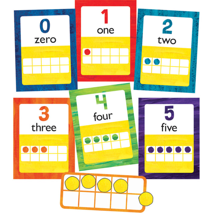 Carson Dellosa Education CD-110455 World of Eric Carle&trade; Numbers 0-20 Bulletin Board Set, 43 Pieces