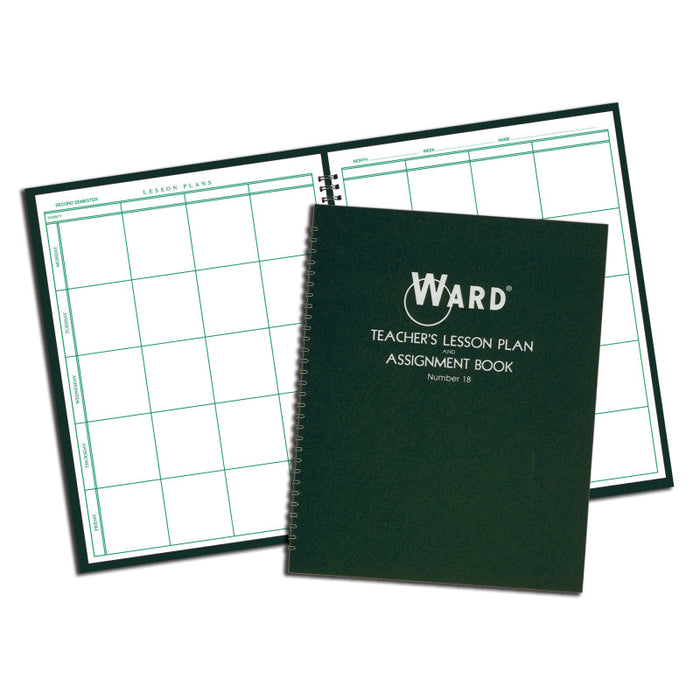 WARD WAR18 Teacher Lesson Plan/Assignment Book, 8 Period, 44 Weeks