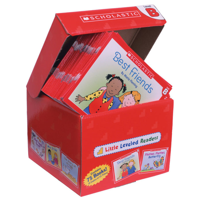 Scholastic Teaching Solutions SC-9780545067683 Little Leveled Readers Book: Level B Box Set, 5 Copies of 15 Titles