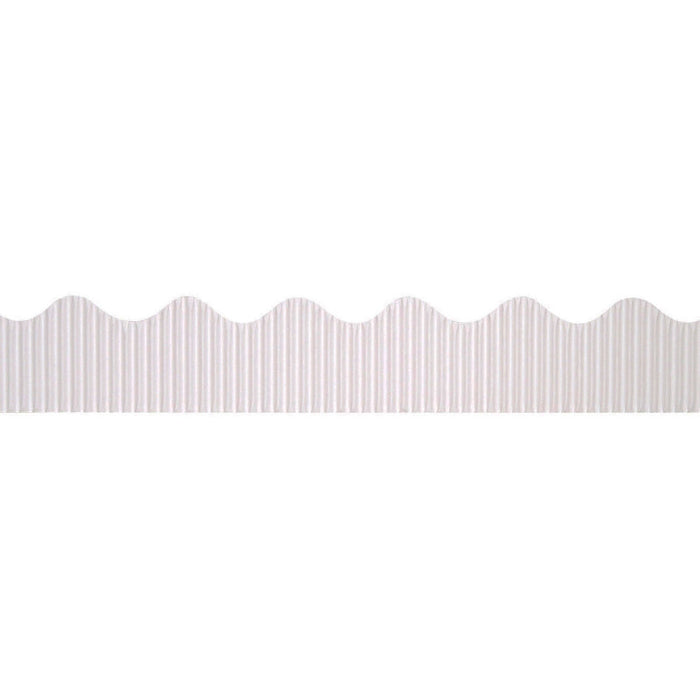 Bordette PAC37016 Decorative Border, White, 2-1/4" x 50', 1 Roll