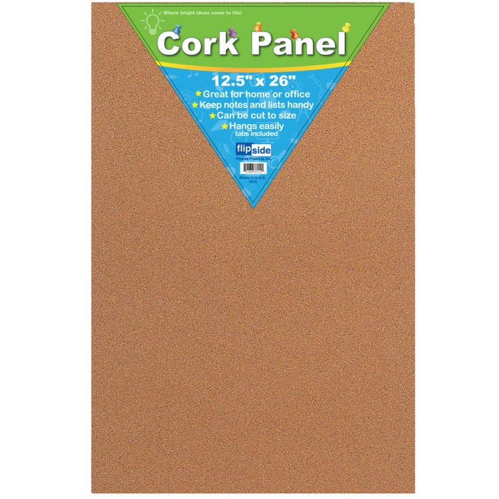 Flipside Products FLP37012 Cork Panel, 12 1/2" x 26"