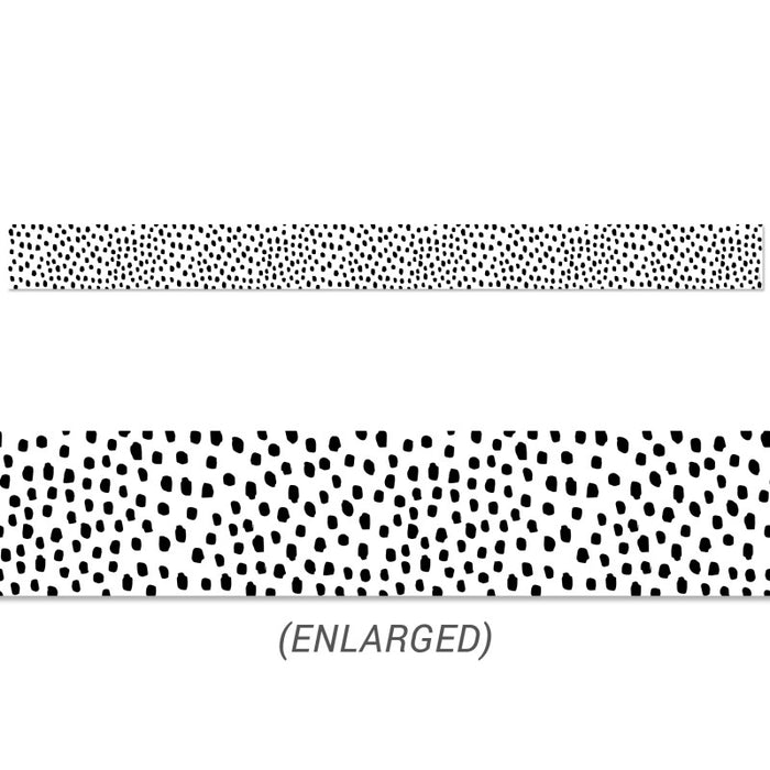 Creative Teaching Press CTP10451 Black Messy Dots EZ Border, 48 Feet