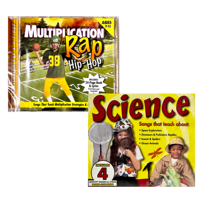 Creative Teaching Materials PBSCTM2023 Science & Multiplication CD Bundle