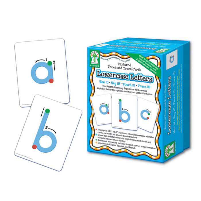 Key Education Publishing KE-846012 Textured Touch and Trace: Lowercase Manipulative