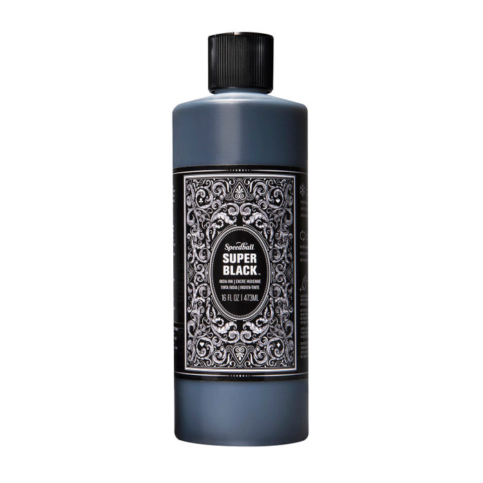 Speedball SBA003378 Super Black India Ink, 16 oz
